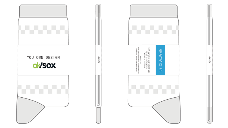 Socks package mockup