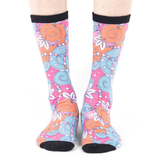 Custom printed socks